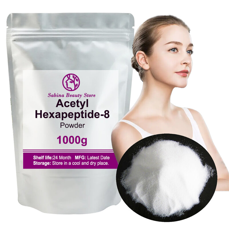 50-1000g materia prima cosmetica acetil Hexapeptide-8 rimozione delle rughe polvere di esapeptide