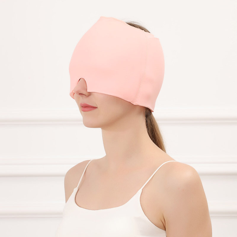 Męska głowa kobiety masażer z żelem na gorąco terapia zimnem ból głowy migreenowa czapka antystresowa ulga w bólu do masażu