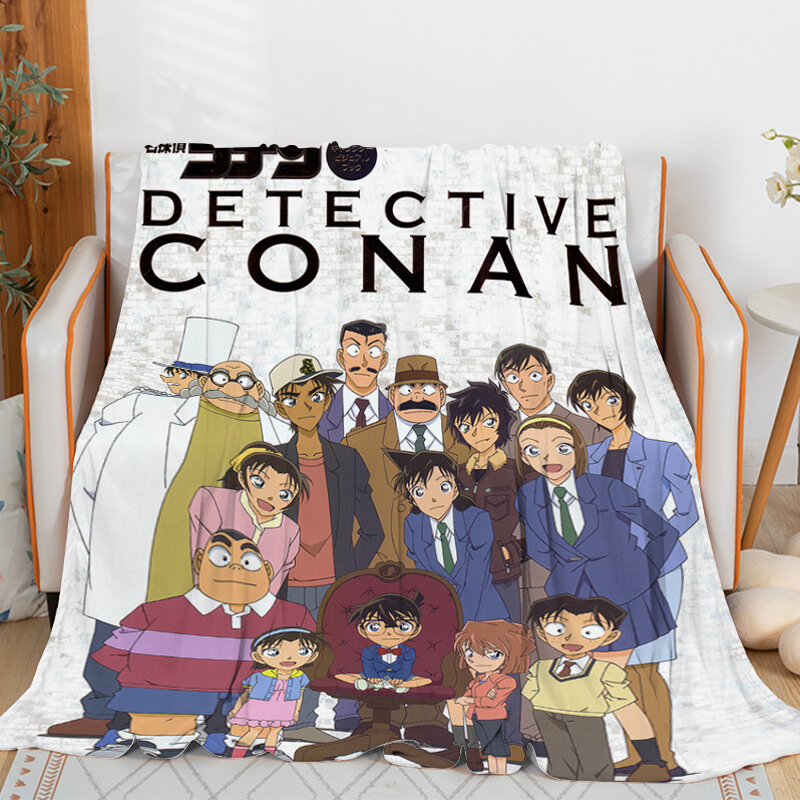 Coperte Anime con stampa digitale per l'inverno C-Conans Warm Knee Bed Fleece Camping Fluffy Soft coperte biancheria da letto in microfibra King Size