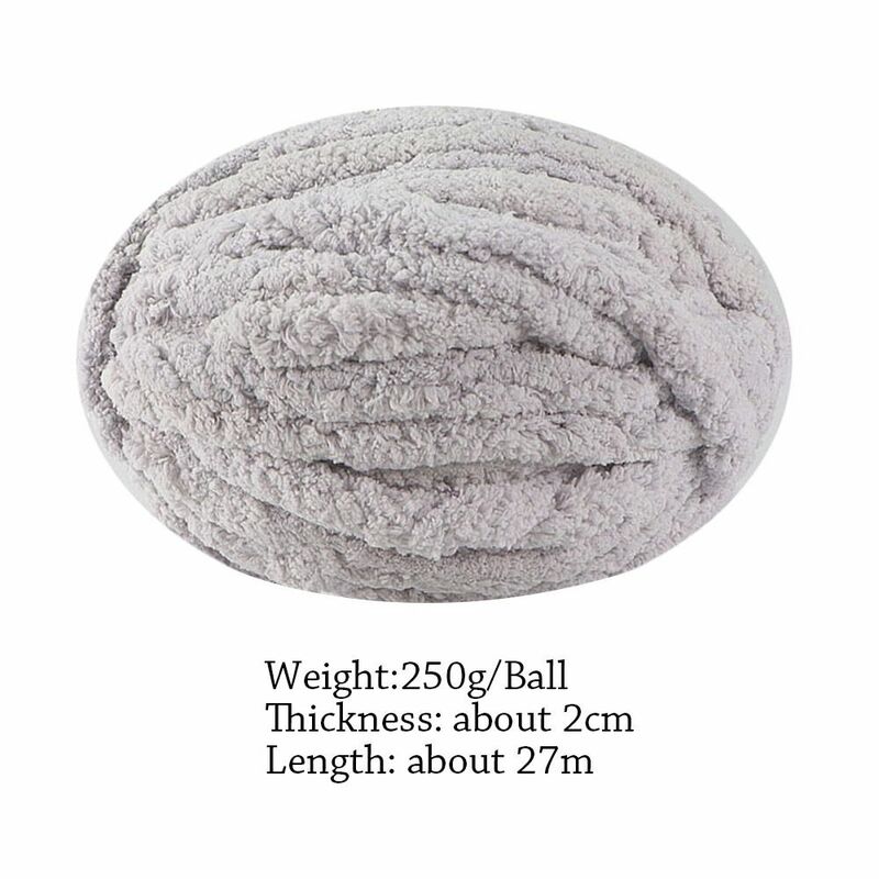 Thread tecido grosso para tricô manual DIY, fio para saco, cobertor, cesta, tapetes, crochê, 250g por bola