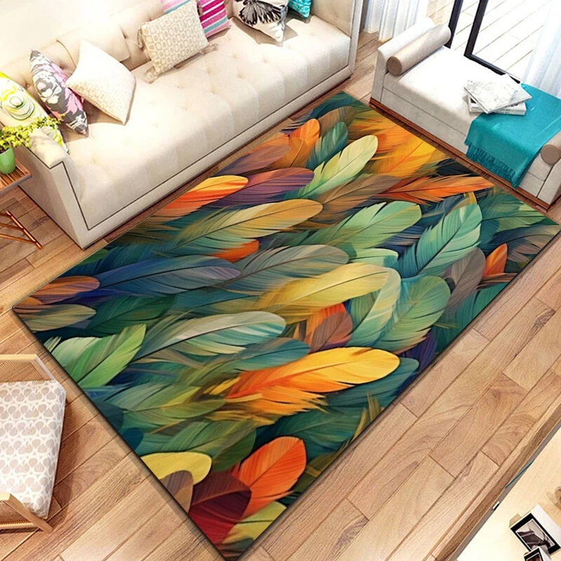 Разноцветный дизайнерский нескользящий коврик для гостиной, игровой комнаты, ванной комнаты, декоративный мягкий напольный коврик для помещений