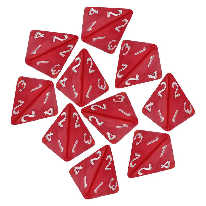 10 buah dadu permainan pesta polihedral perlengkapan pesta mainan hiburan dadu permainan untuk KTV rumah kartu pesta permainan papan permainan
