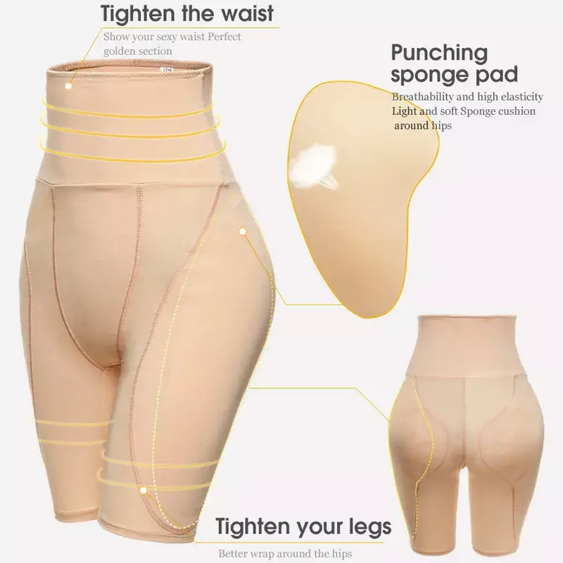 Celana dalam wanita pembentuk pinggul YBFDO celana dalam pembentuk bokong wanita celana dalam pembentuk tubuh seksi Push Up celana dalam pembentuk pinggul pakaian pembentuk dengan bantalan