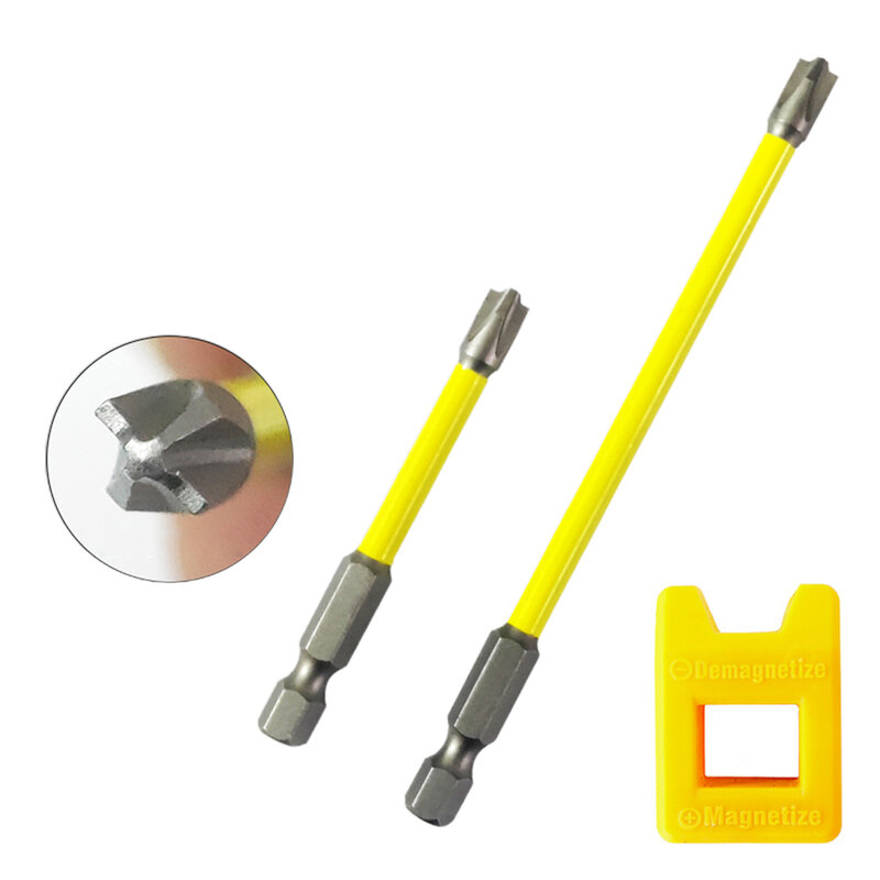 2 szt. FPH2 śrubokręt z magnetyzerem 65 110mm magnetyczna główka krzyżyka specjalna do części narzędzia do napraw elektryka