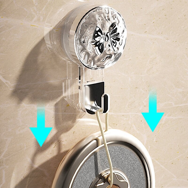 Suction Cup Hook Strong Viscose Punch-Free Seamless Vacuum Wall Bathroom Wall Hanging Load-Bearing Hook