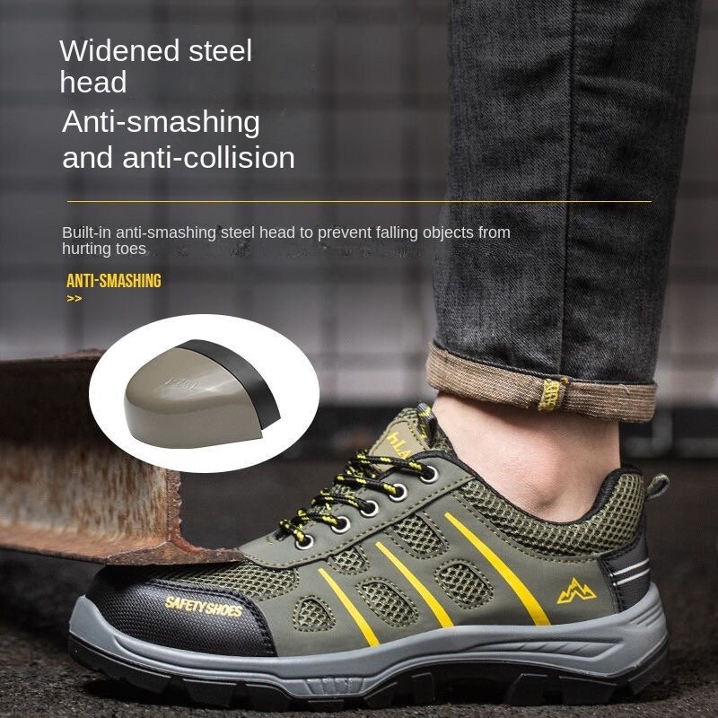 Sapatos de segurança do trabalho indestrutíveis, tênis anti-quebra anti-perfuração, calçado de soldador anti-escaldante, alta qualidade