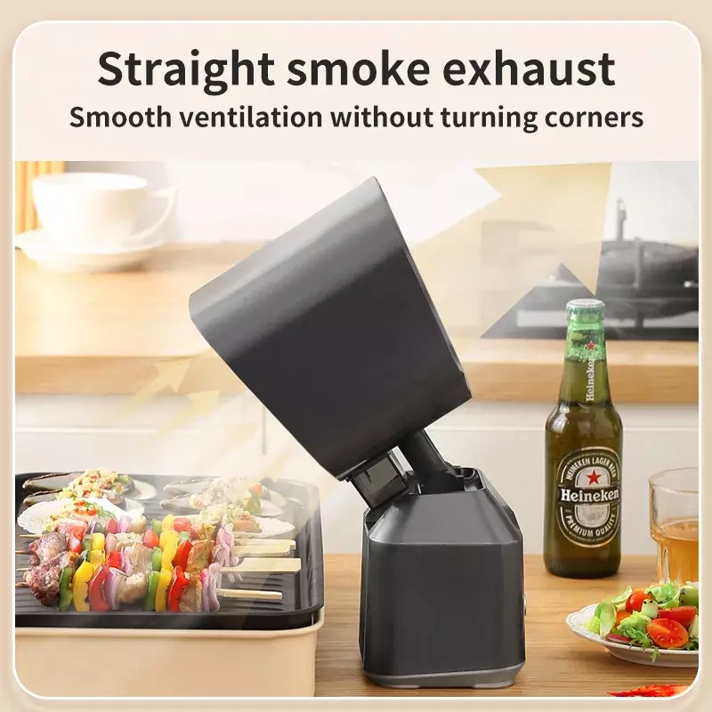Small Household Range Hood Table Top Barbecue Portable Range Hood Large Suction Range Hood For Household Kitchen