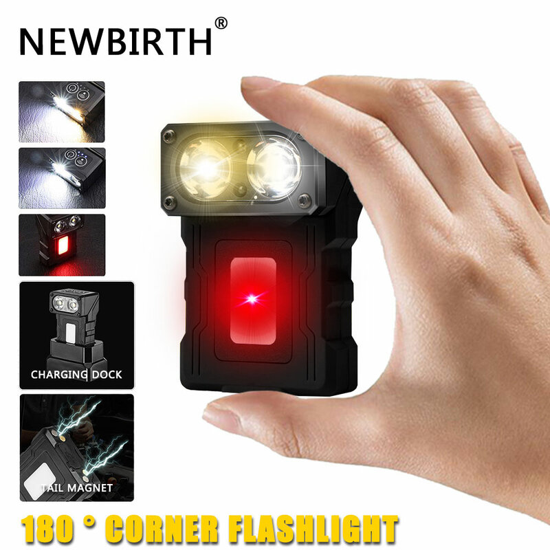 Outdoor LED Flashlight Rechargeable Multi-Function Induction COB Strong Light Portable Outdoor Waterproof Fishing Wear Light
