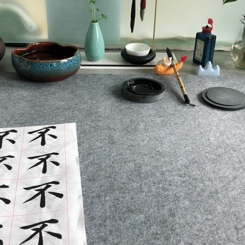 두꺼운 캘리그라피 및 그림 펠트 패드 브러시 초보자 단어 쌀 종이 중국어 카피 북 식탁보