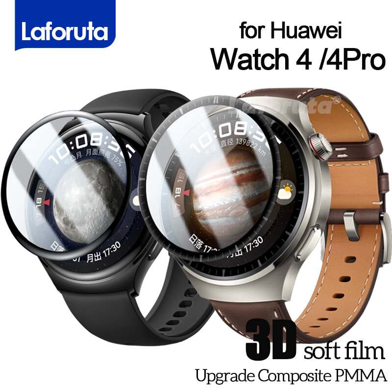Screen Protector for Huawei Watch 4 Pro No Glass 3D Curved Protective Cover Soft For HUAWEI Watch4 Accessories Protection film