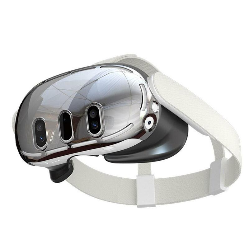 Custodia protettiva con guscio elettrolitico per cuffie Meta Quest 3 VR custodia protettiva antigraffio occhiali pelle per Oculus Quest 3