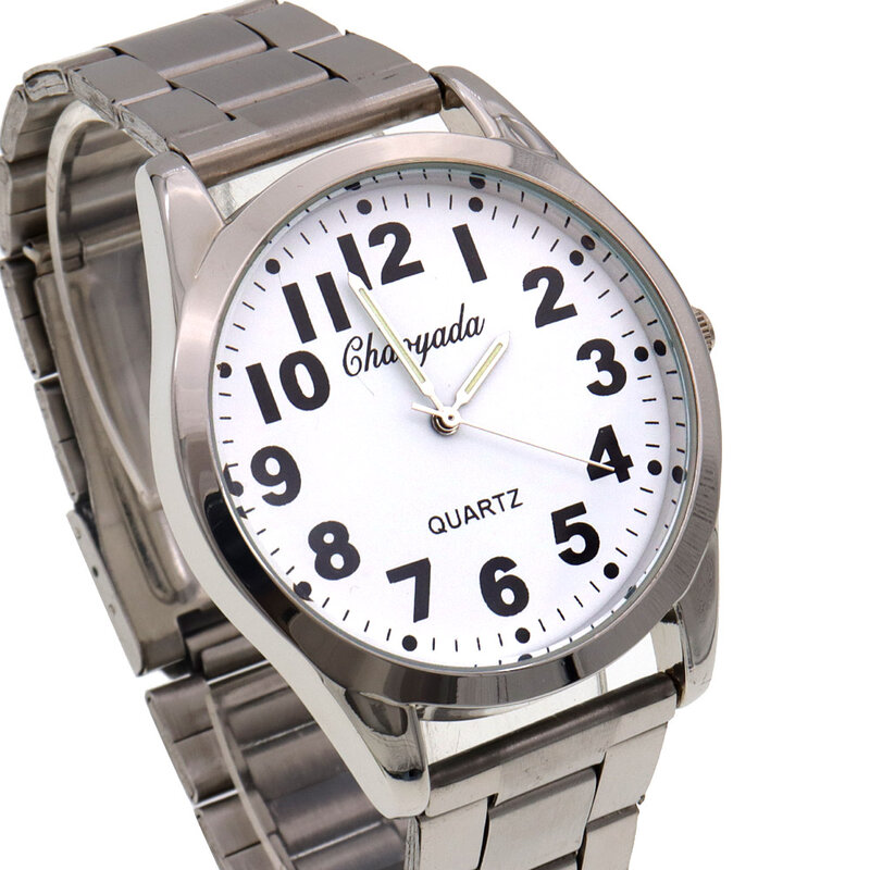 Relojes de cara grande para hombres y mujeres, reloj Digital de cuarzo Simple, relojes para ancianos, madre, papá, regalos