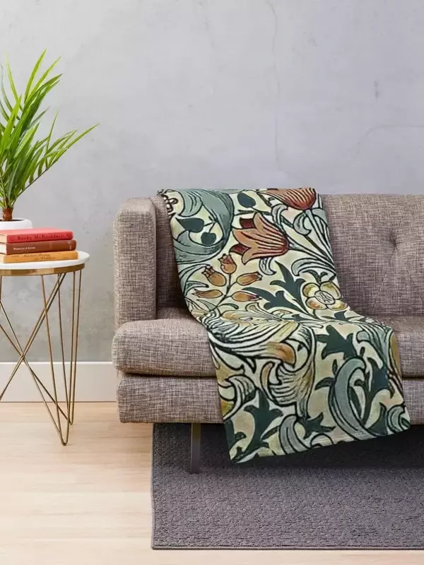 윌리엄 모리스 꽃 디자인 던지기 담요, 귀여운 소파 침대, 애니메이션 담요