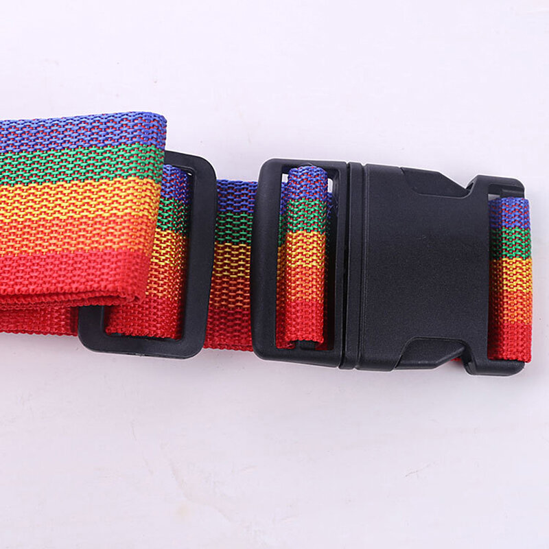 1PC Adjustable Luggage Strap Cross Belt Packing Travel Suitcase Nylon Lock Buckle Strap Baggage Belts Camping Bag Accessories