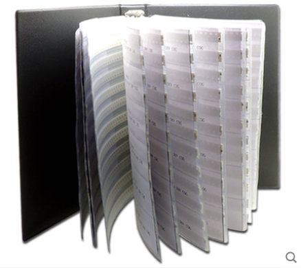 Kit de sortimento de capacitores de chip SMD, livro de amostras capacitor, 0201, 0402, 0603, 0805, 1206, 0.5pF ~ 10uF, 51, 80, 90, 92 valores, X50 pcs, 25pcs