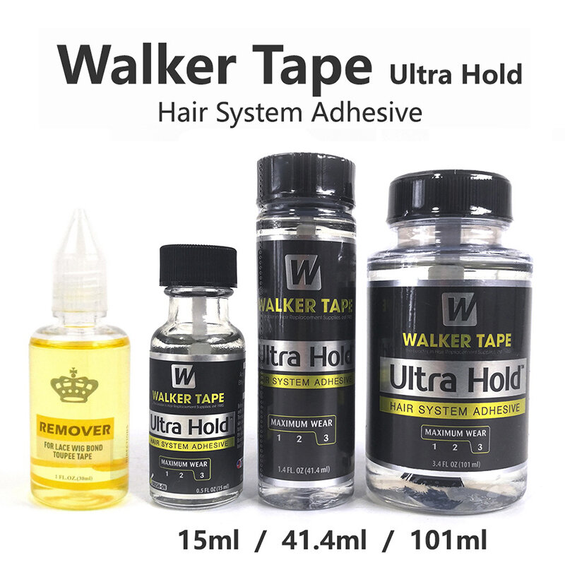 Pegamento adhesivo de silicona para peluca de encaje, sistema de fijación ultrafuerte para peluca, tupé y cierre, 15ml/41,4 ml/101ml
