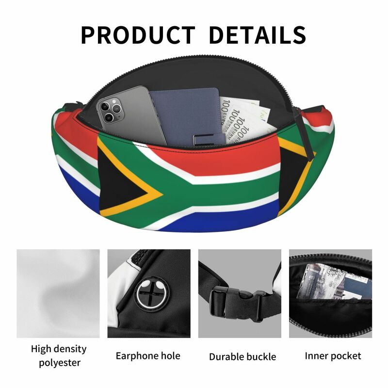 Borsa pettorale bandiera Springboks sudafricana Merch per uomo donna borse diagonali busto alla moda