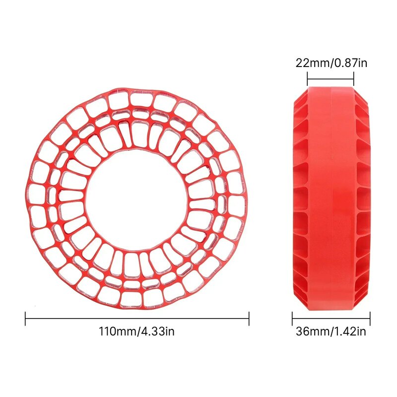 Espuma de goma de silicona para neumáticos de rueda de 1,9 ", ajuste de 118-122mm (4,75" OD) para 1/10 RC Crawler