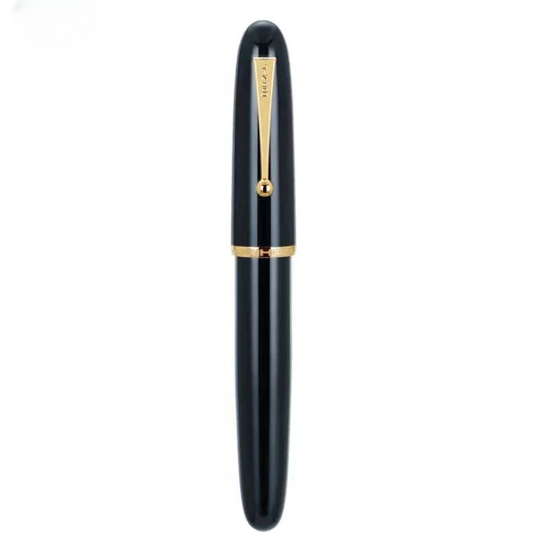 JINHAO-9019 Caneta-tinteiro com conversor grande, EF, F, M Nib, tamanho grande caneta resina, papelaria de escritório, material escolar, caneta escrita