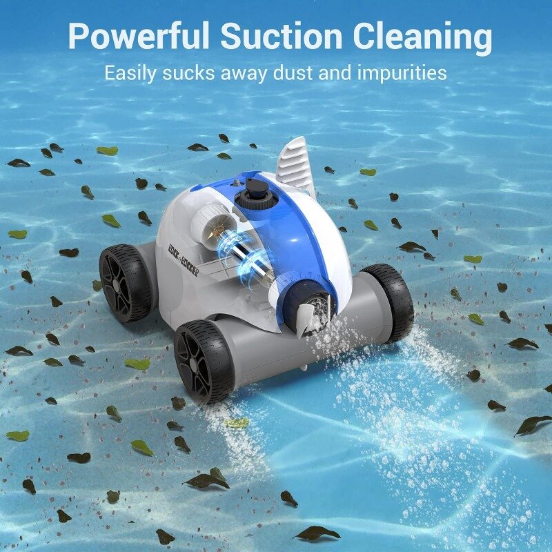 Беспроводной Роботизированный очиститель для бассейна Rock & Rocker, автоматический пылесос для бассейна с временем работы 60-90 минут, перезаряжаемая батарея