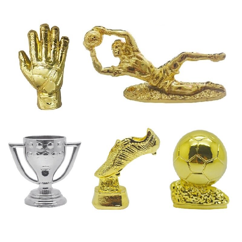 Gouden Boot Top Voetbal Award Mini Model La Liga Gratis Verzending Wereld Voetbal Metalen Trofee Handschoenen Sleutelhanger Fans Souvenir Cadeau