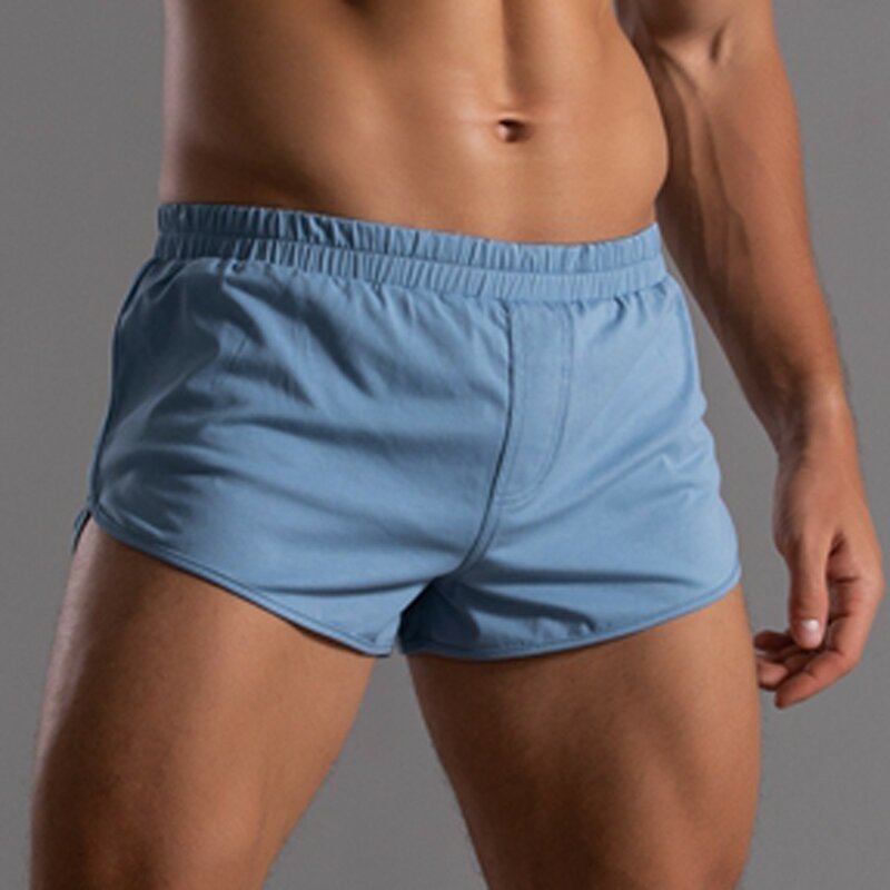 Boxer Shorts de algodão respirável masculino, calças elásticas Home Aro, cueca confortável, cuecas sexy, calcinha