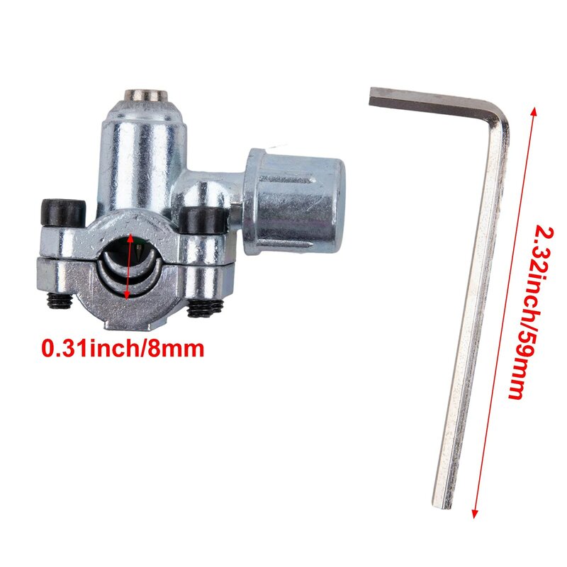 Kit de válvula de perforación de línea de grifo, llave plateada de aleación de Zinc, aire acondicionado, válvula de perforación de refrigerador, 1 pieza