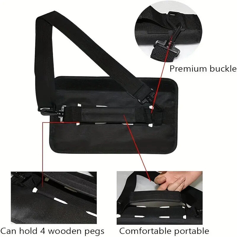 Portable Golf Club Carrier Bag Lightweight Carry Driving Training Travel Range Adjustable Course Shoulder Strap Crossbody Bag