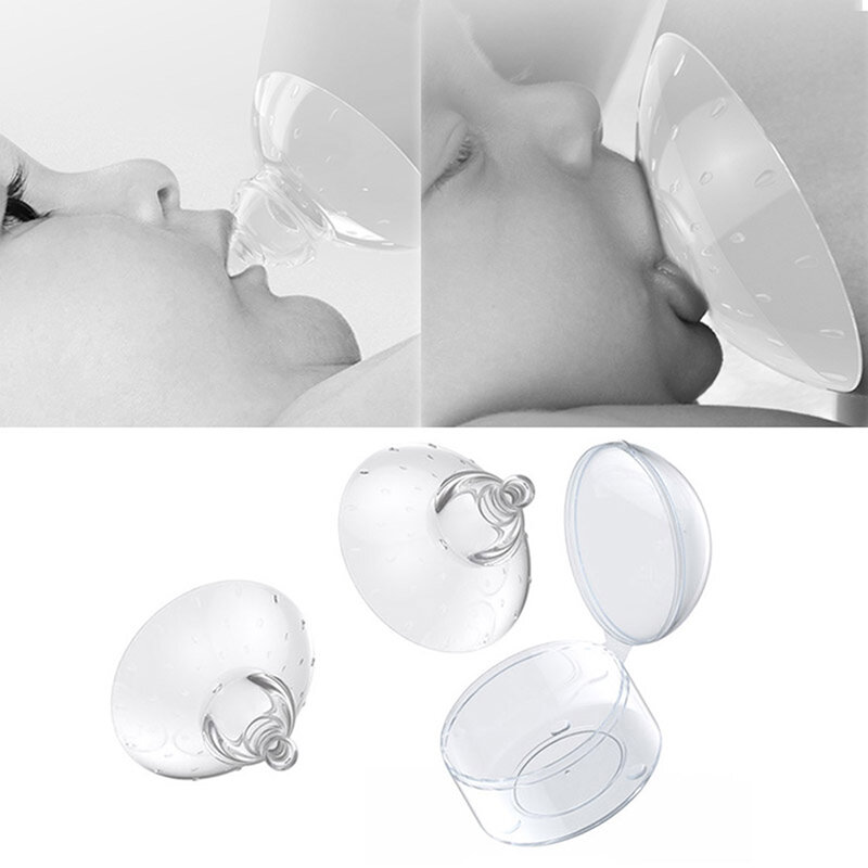 2 pezzi protezioni per capezzoli in Silicone alimentazione madri protezioni per capezzoli copertura protettiva allattamento al seno capezzolo in Silicone per latte materno