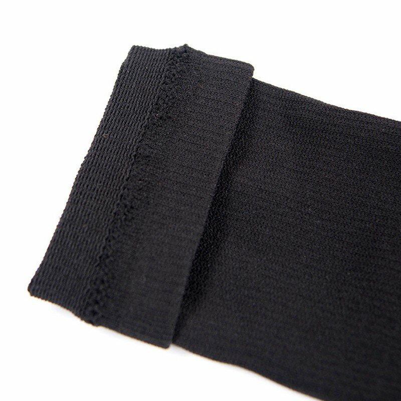 Calcetines deportivos Unisex para correr, medias de compresión sin pies, de licra, color negro/Beige, para aliviar las piernas, 1 par