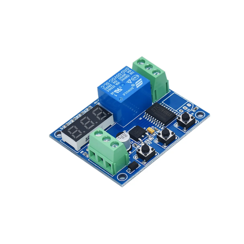 New 12V/220V multi-mode delay relay module can be switched on and off at regular intervals