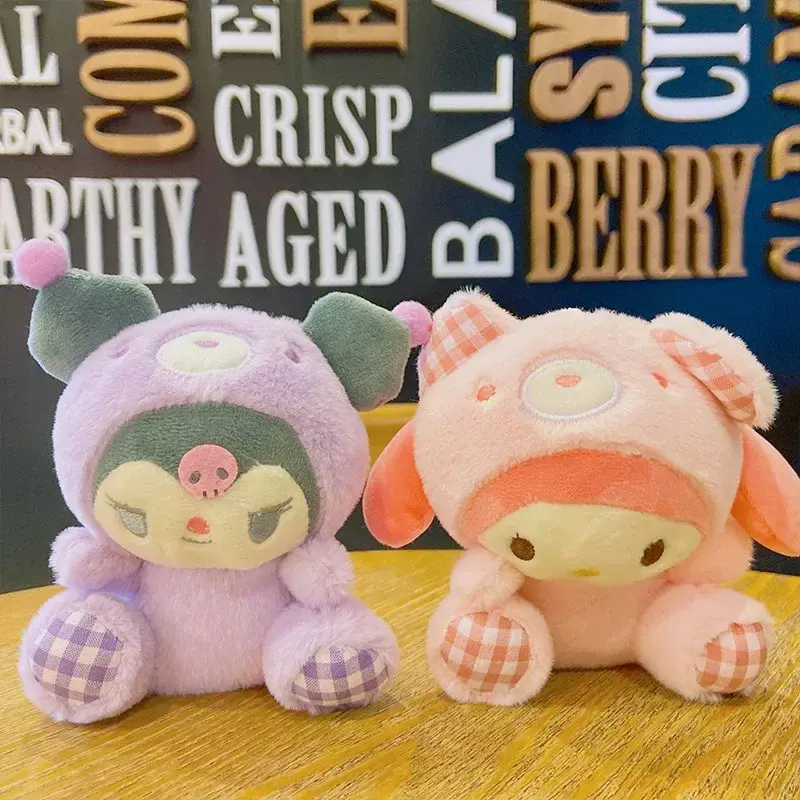 Sanrio Limited Kuromi Cinnamoroll Melody pluszowe zabawki lalka Anime Kawaii wisiorek w kształcie lalki kolekcja prezent urodzinowy dla dzieci