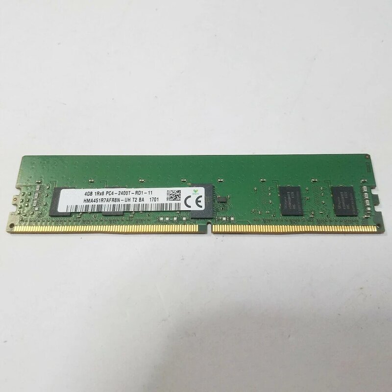 1PCS RAM 4GB 4G 1RX8 2400T REG DDR4 HMA451R7AFR8N-UH Server Memory High Quality Fast Ship
