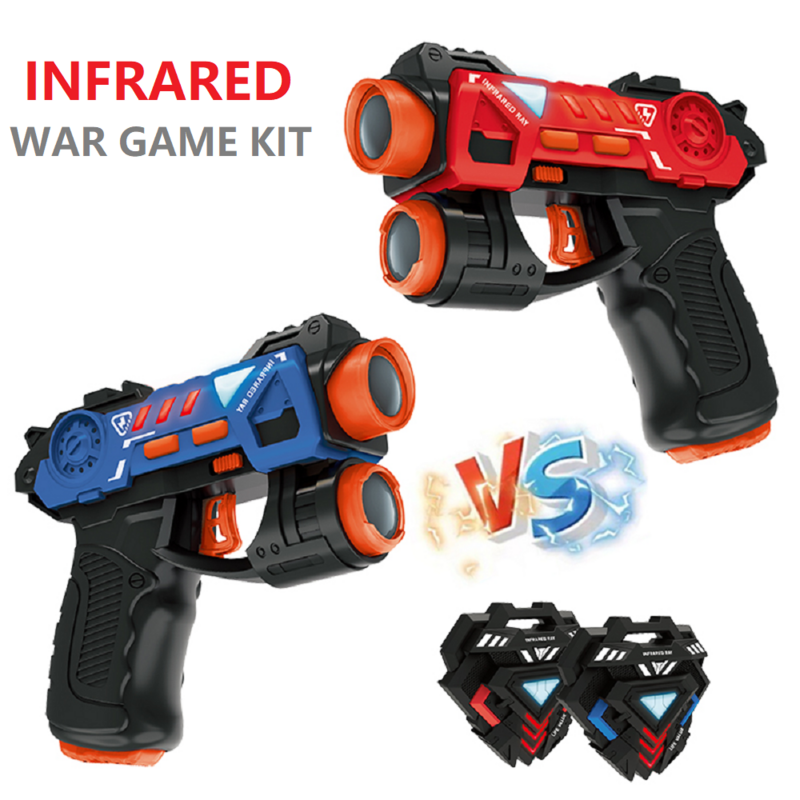 Laser Tag Gun Set Multi-person Battle Party Games Electric Infrared Toy Guns Interactive Teamwork War Game Indoor Outdoor Sports