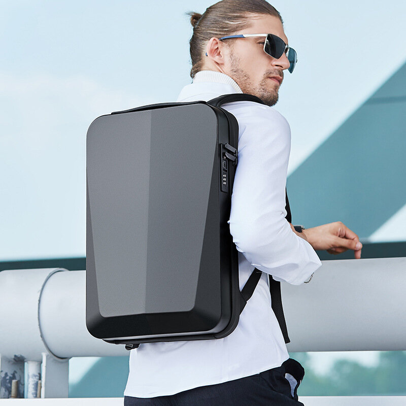 Bange plecak biznesowy 15.6 Cal plecak na laptopa mężczyzn elegancka wodoodporna męska torba zabezpieczająca przed kradzieżą duża pojemna torba