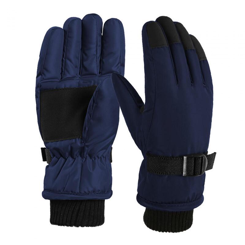 Зимние Детские перчатки, плотные внутренние плюшевые перчатки, зимние лыжные перчатки, перчатки для холодной погоды, прогулок, сноуборда, бега, катания на лыжах