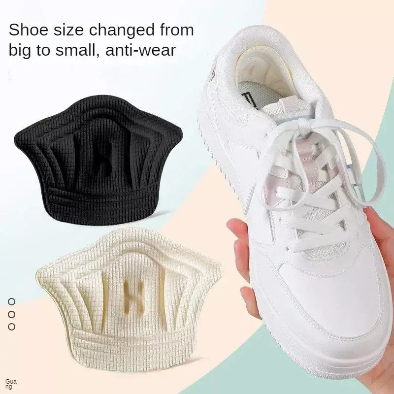 Almofadas de salto respirável unisex para calçados esportivos, Almofada de pés de tamanho ajustável, Protetor de calcanhar
