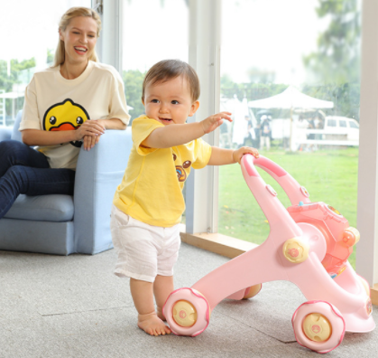 Andador de juguete para aprender a caminar para niños, andador anti-o-leg multifunción, andador para bebé, venta al por mayor