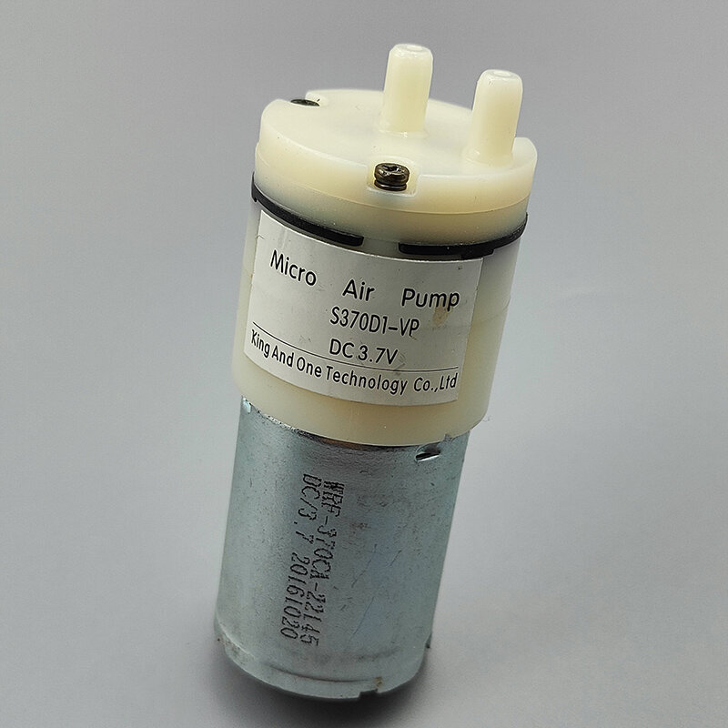 Bomba de oxígeno de aire con diafragma de vacío, bomba de succión de presión negativa, Mini Motor 3,7, CC 370 V, 5V