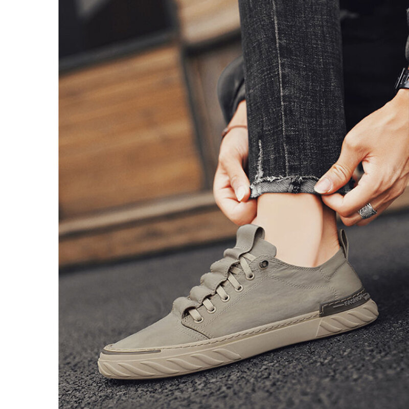 2024 Men Casual Shoes Ice Silk Canvas Shoes for Men Walking Shoes Outdoor Sneakers Male Breathable Footwear Tenis Hombres