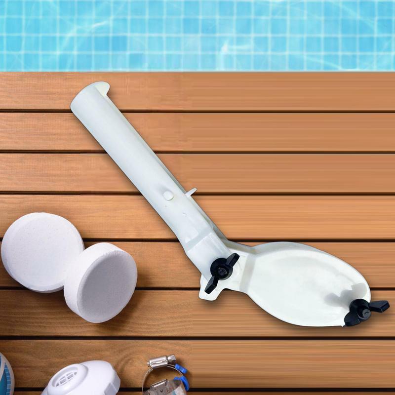 Soporte de tableta de cloro para piscina, herramienta de limpieza de piscina práctica y portátil para bañera de hidromasaje y fuente