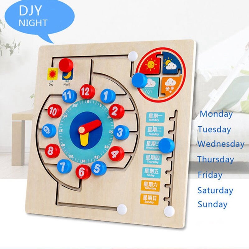 Toy Digital Pairing Time For Children Hour Minute Second Time Cognition Early Preschool Teaching Aids Toys