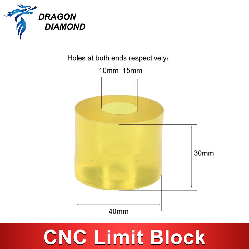 Blocco di impatto limite CNC blocco di arresto in gomma antiurto per pali di limite in alluminio pressofuso blocco Anti-collisione per incisione di fresatrici CNC