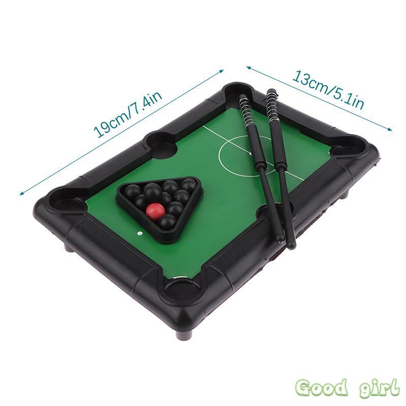 1Set Mini Tafelblad Biljart Desktop Biljart Biljart Tafel Snooker Speelgoedspel Ouder-Kind Interactie Kinderen Educatief Speelgoed