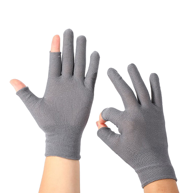 Нейлоновые дышащие перчатки для сенсорного экрана, перчатки на полпальца, перчатки с закрытыми пальцами, перчатки для улицы, тонкие перчатки для работы, перчатки для охоты и стрельбы