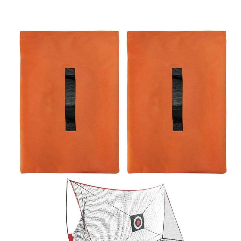 Tenda tas pasir tugas berat portabel Sandbag berat tas kain Oxford 2pcs untuk berkemah sepak bola Woodwork Tenis Net Post