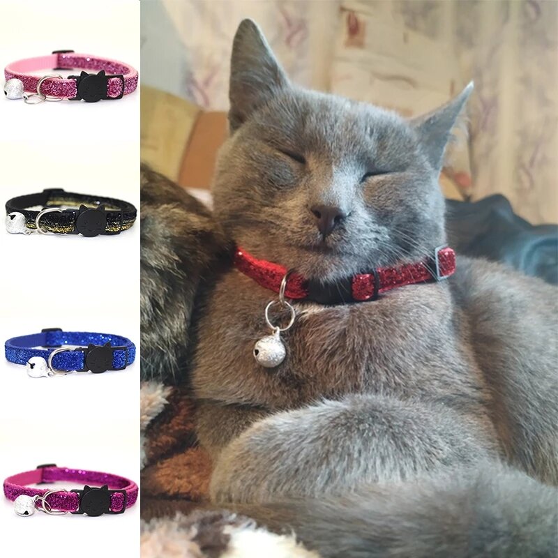 Collar de campana para perro y gato, accesorio con dibujos animados, Bomei, 8 colores