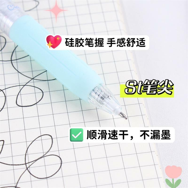 Cartoon Sanrio Anime Cartoon Writing Pen High Beauty Student Neutral Black Pen Student Learning Stationery Gift for Children