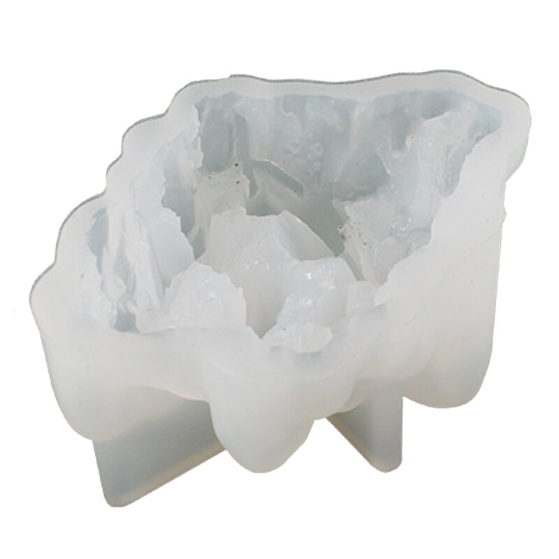 Искусственное ледяное украшение, сделай сам, эпоксидная кристаллическая кластерная форма, зеркальная силиконовая форма для столбов, свечей