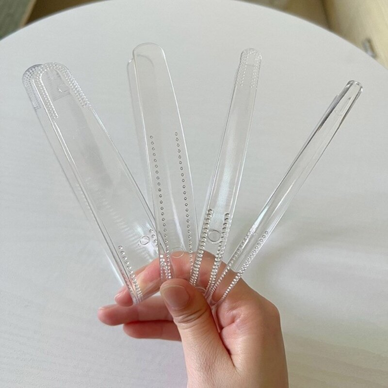 Plain Headbands Toothed Hair Hoop Headbands Clear Plastic Hair Hoop 8mm/12mm/20mm/25mm Plain Headbands Toothed Comb
